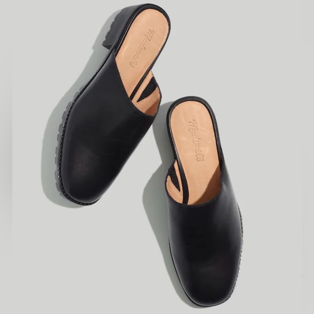 Madewell “The Mindy Lugsole Mule” in Leather